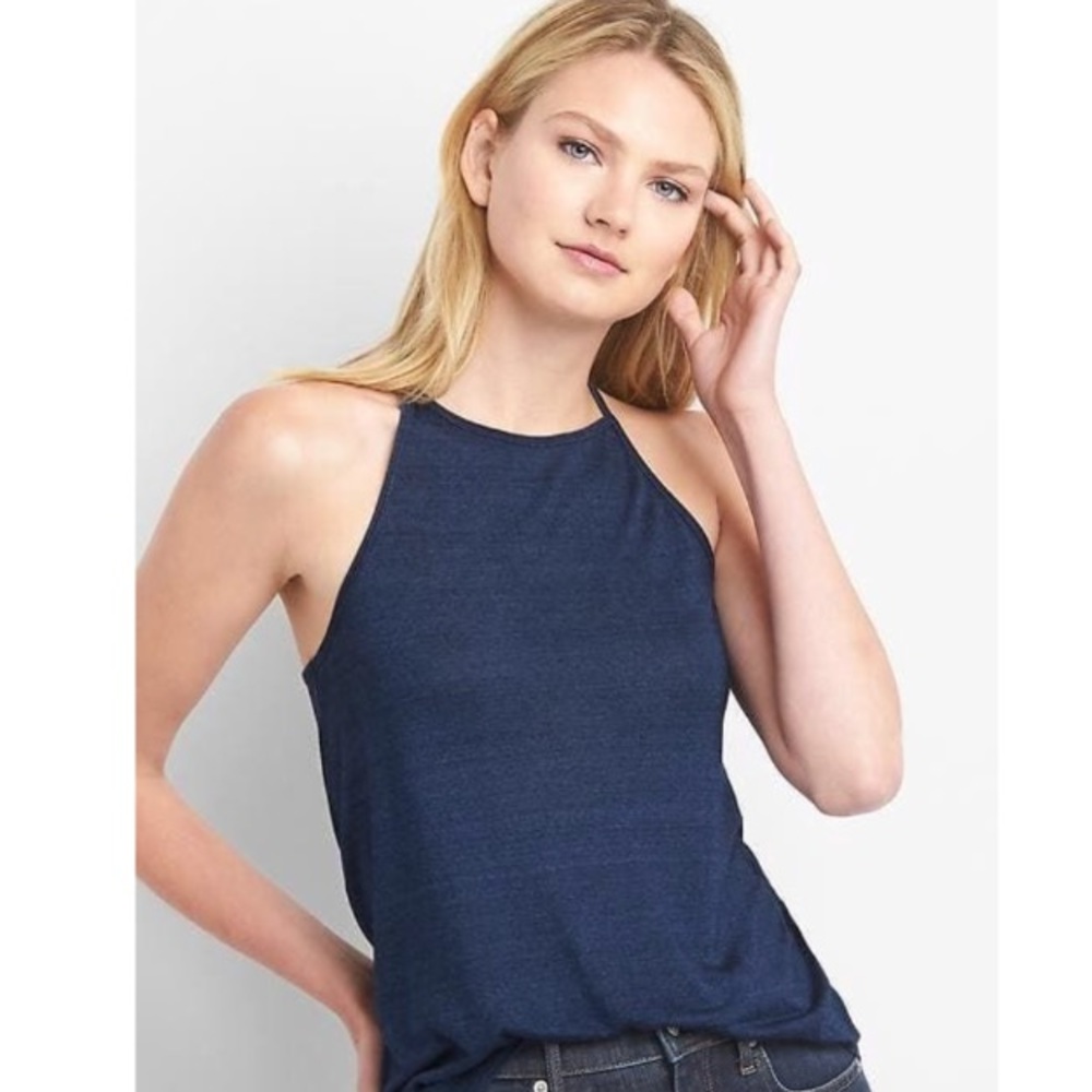 Gap Tencel Indigo Cami NWT